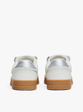 Tommy Hilfger Kadın Metalik  Deri Sneaker