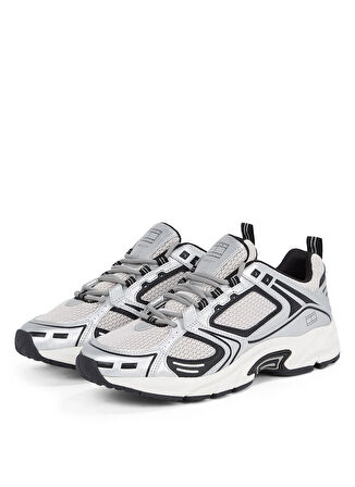Tommy Hilfiger Beyaz - Siyah Erkek Sneaker ARCHIVE'97 METALLIC
