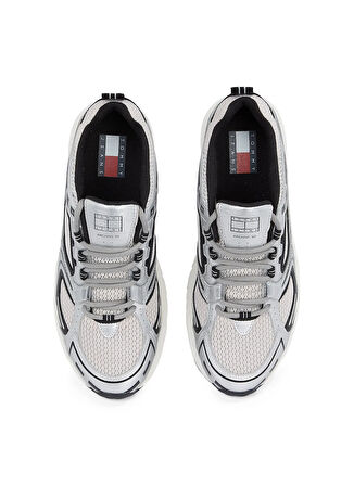 Tommy Hilfiger Beyaz - Siyah Erkek Sneaker ARCHIVE'97 METALLIC