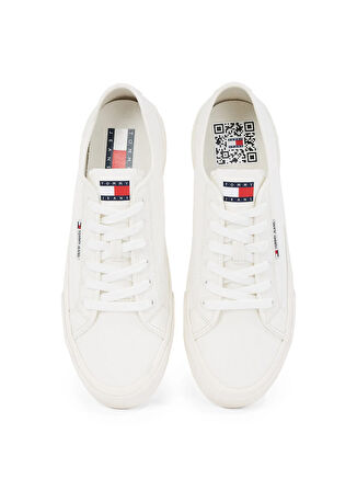 Tommy Hilfiger Beyaz Erkek Sneaker TJM LACE UP CANVAS COLOR
