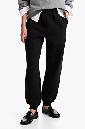 Kadın Sweatpants Eşofman Altı - Siyah | M