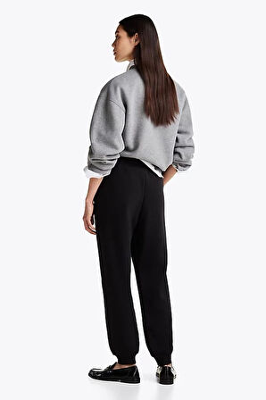 Kadın Sweatpants Eşofman Altı - Siyah | M