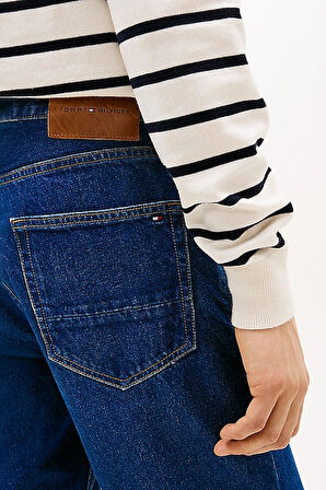 Erkek Th Denton Düz Paça Jeans Pantolon - Mavi | 30/30