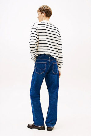 Erkek Th Denton Düz Paça Jeans Pantolon - Mavi | 31/32