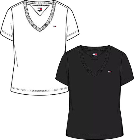 TOMMY HILFIGER TJW 2PACK V-NECK TEE T-Shirt