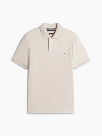 TOMMY HILFIGER Erkek Marka Logolu Günlük Kullanıma Uygun Bej Polo Yaka T-Shirt MW0MW39994 HGF