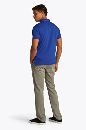 Tommy Hilfiger Erkek Mavi Polo Yaka T-Shirt