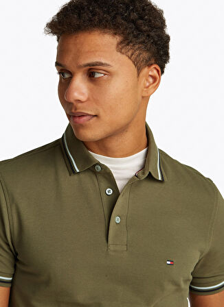Tommy Hilfiger Koyu Haki Erkek Polo T-Shirt MW0MW39993RBN