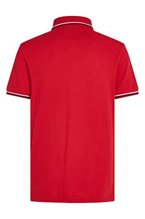 Tommy Hilfiger Erkek Kırmızı Polo Yaka T-Shirt