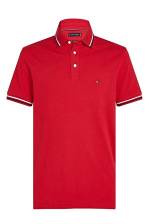 Tommy Hilfiger Erkek Kırmızı Polo Yaka T-Shirt