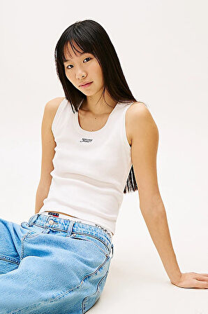 Kadın Tjw Slim T-Shirt - Beyaz | M