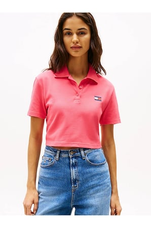 TJW CRP BADGE SS POLO Kadın T-shirt DW0DW21363XI2