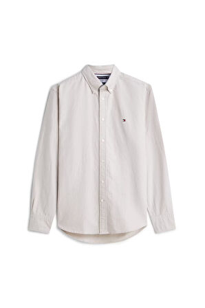 Erkek Solid Heritage Oxford Uzun Kollu Gömlek - Çöl | L