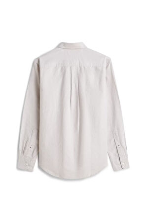 Erkek Solid Heritage Oxford Uzun Kollu Gömlek - Çöl | L