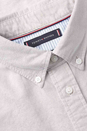 Erkek Solid Heritage Oxford Uzun Kollu Gömlek - Çöl | L