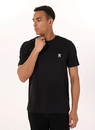 Tommy Hilfiger Siyah Erkek T-Shirt MW0MW39256BDS