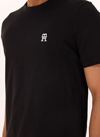 Tommy Hilfiger Siyah Erkek T-Shirt MW0MW39256BDS