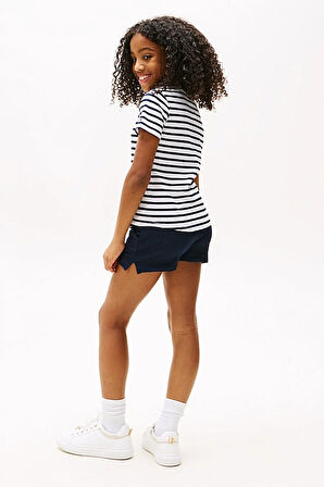 Kız Çocuk Th T-Shirt ve Şort Takımı - Lacivert | 8 Yaş