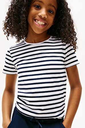 Kız Çocuk Th T-Shirt ve Şort Takımı - Lacivert | 8 Yaş