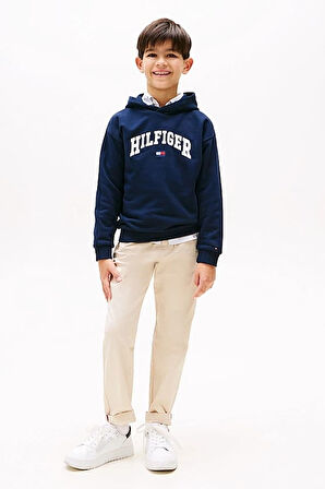 Erkek Çocuk Th Varsity Logo Hoody Sweatshirt - Lacivert | 10 Yaş