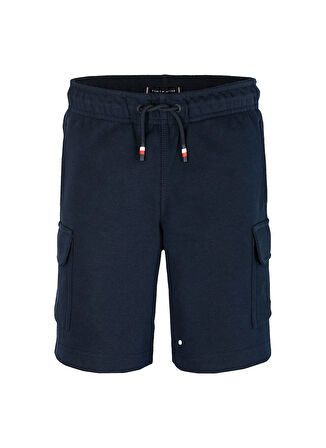 Tommy Hilfiger Lastikli Bel Regular Fit Lacivert Erkek Çocuk Şort KB0KB09659C1G