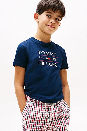 Erkek Çocuk Tommy Flag Hilfiger T-Shirt - Lacivert | 6 Yaş