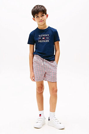 Erkek Çocuk Tommy Flag Hilfiger T-Shirt - Lacivert | 6 Yaş