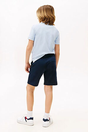 Erkek Çocuk Th Grafik Logo Sweat Şort - Lacivert | 8 Yaş