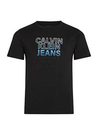 Calvin Klein Baskılı Siyah Erkek Çocuk T-Shirt IB0IB02362BEH