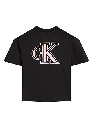 Calvin Klein Siyah Kız Çocuk T-Shirt