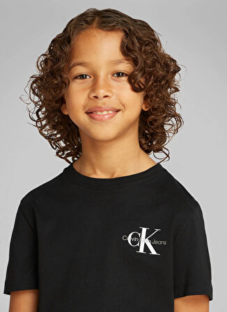 Calvin Klein Baskılı Siyah Erkek Çocuk T-Shirt IU0IU00678BEH