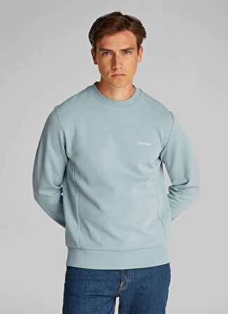 Calvin Klein Mavi Erkek Sweatshırt K10K109926CAZ