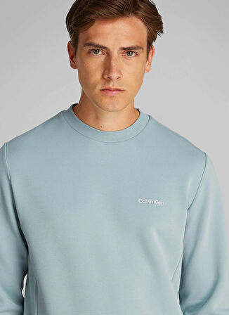 Calvin Klein Mavi Erkek Sweatshırt K10K109926CAZ