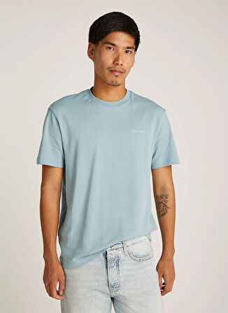 Calvin Klein Mavi Erkek T-Shirt K10K109894CAZ