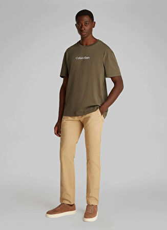 Calvin Klein Gri Erkek T-Shirt K10K111346PFV