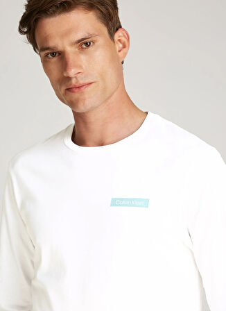 Calvin Klein Beyaz Erkek T-Shirt K10K113801YAF