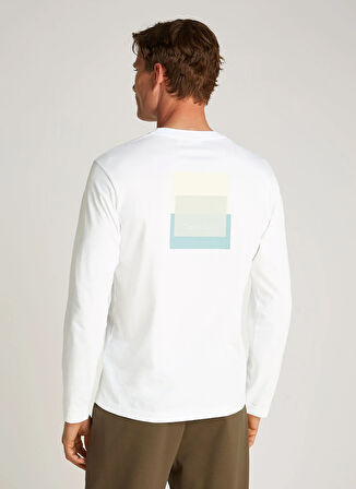 Calvin Klein Beyaz Erkek T-Shirt K10K113801YAF