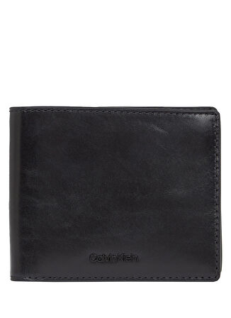 Calvin Klein Siyah Erkek Cüzdan CK REFINED BIFOLD 5CC W/COIN