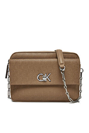 Kadın CK Camera Bag w/Pocket_Mono Omuz ÇantasI - Kahverengi  | undefined