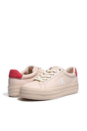Calvin Klein Jeans Kadın Platform Taban Pembe Sneaker