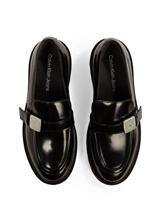 Calvin Klein Deri Siyah Kadın Loafer YW0YW01657