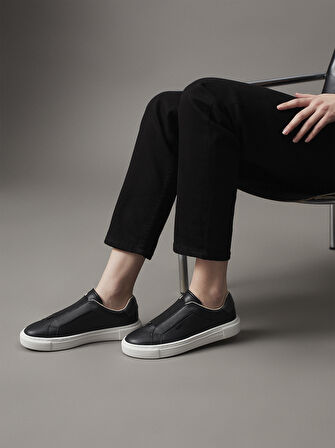 CALVIN KLEIN CUPSOLE SLIP ON W/ML - LTH Sneaker