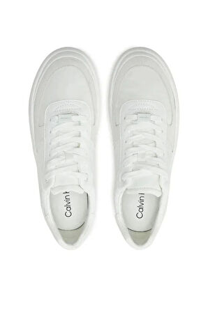 Calvin Klein CK Logolu Kadın Beyaz Sneaker