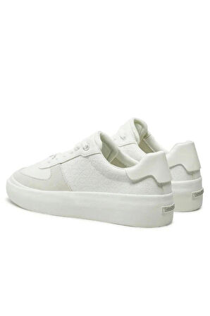 Calvin Klein CK Logolu Kadın Beyaz Sneaker