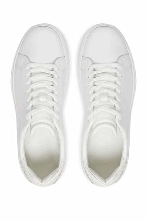 Erkek Low Top Lace Up Woven Sneaker Ayakkabı - Beyaz | 44
