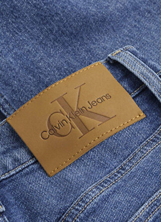 Calvin Klein Jeans Yüksek Bel Normal Paça Mom Fit Mavi Kadın Denim Pantolon J20J2245141BJ