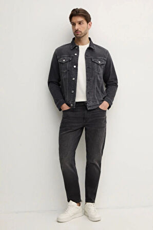 Calvin Klein Erkek Dad Jeans Denim Siyah Kot Pantolon
