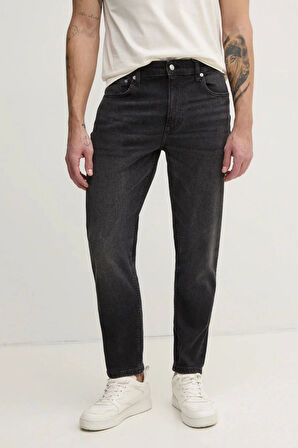 Calvin Klein Erkek Dad Jeans Denim Siyah Kot Pantolon