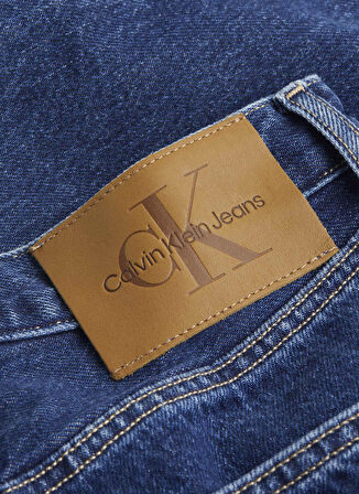 Calvin Klein Jeans Yüksek Bel Bootcut Paça Normal Koyu Mavi Kadın Denim Pantolon J20J2245241BJ