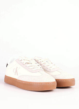 Calvin Klein Ekru Erkek Sneaker CLASSIC CUPLOWLACEUP LTH FAD